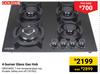 Goldair 4-Burner Glass Gas Hob