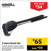 Nexgrill 2-Piece Brush Set