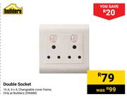 Builders Double Socket