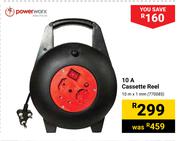 Powerworx 10A Cassette Reel-10m X 1mm