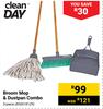 Clean Day Broom Mop & Dustpan Combo-3Piece