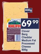 Clover Berg Cheddar Medium Fat Processed Cheese-800g