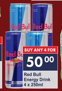 Red Bull Enegy Drink-4 x 250ml