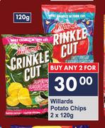 Willards Potato Chips-2 x 120g