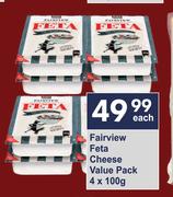 Fairview Feta Cheese Value Pack-4 x 100g Each