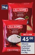 Allsome Long Grain Parboiled White Rice-2 x 2Kg