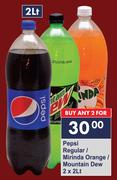 Pepsi Regular/Mirinda Orange/Mountain Dew-2 x 2L