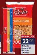Mr Pasta Spaghetti/Macaroni-2 x 500g