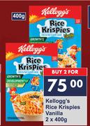 Kellogg's Rice Krispies Vanilla-2 x 400g