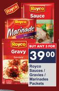 Royco Sauces/Gravies/Marinades Packets-For 3