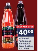 Mr Sauce Portuguese Marinade/Braai Basting-2 x 750ml