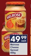 Melrose Cheese Spread-400g Each
