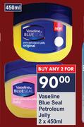 Vaseline Blue Seal Petroleum Jelly-2 x 450ml