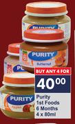 Purity 1st Foods 6 Months-4 x 80ml