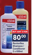 Revlonflex Shampoo/Conditioner-2 x 650ml