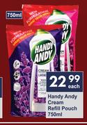 Handy Andy Cream Refill Pouch-750ml