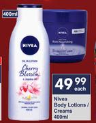 Nivea Body Lotions/Creams-400ml Each