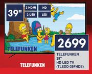 Telefunken 39" HD LED TV TLEDD-39FHDE