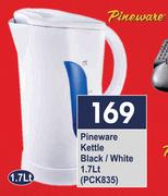 Pineware 1.7L Kettle Black/White PCK835