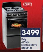 Defy 4 Plate Electric Stove DSS514