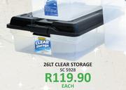 Addis 26Ltr Clear Storage-Each