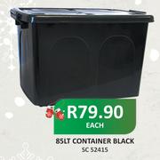 Addis 85Ltr Container Black-Each