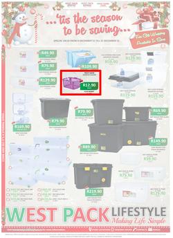 West Pack Lifestyle : Tis The Season To Be Saving (8 Dec - 31 Dec 2015), page 1