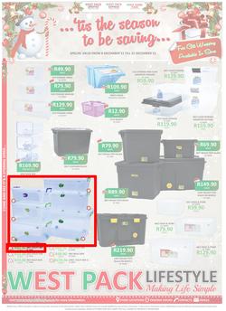West Pack Lifestyle : Tis The Season To Be Saving (8 Dec - 31 Dec 2015), page 1