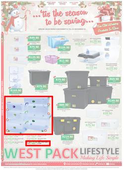 West Pack Lifestyle : Tis The Season To Be Saving (8 Dec - 31 Dec 2015), page 1