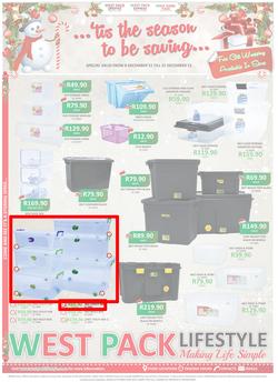 West Pack Lifestyle : Tis The Season To Be Saving (8 Dec - 31 Dec 2015), page 1