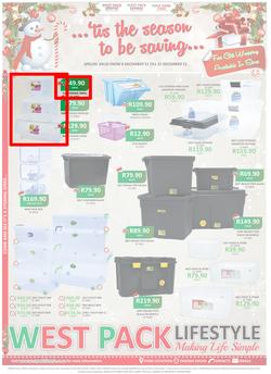 West Pack Lifestyle : Tis The Season To Be Saving (8 Dec - 31 Dec 2015), page 1