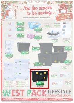 West Pack Lifestyle : Tis The Season To Be Saving (8 Dec - 31 Dec 2015), page 1