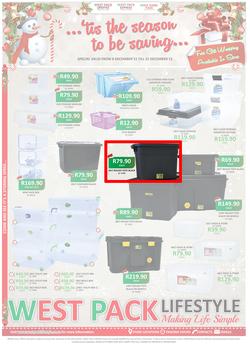 West Pack Lifestyle : Tis The Season To Be Saving (8 Dec - 31 Dec 2015), page 1