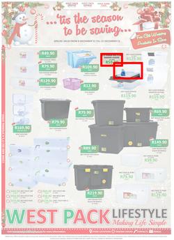 West Pack Lifestyle : Tis The Season To Be Saving (8 Dec - 31 Dec 2015), page 1