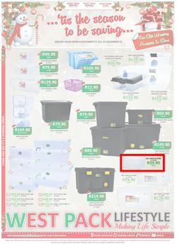 West Pack Lifestyle : Tis The Season To Be Saving (8 Dec - 31 Dec 2015), page 1