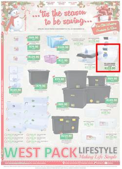 West Pack Lifestyle : Tis The Season To Be Saving (8 Dec - 31 Dec 2015), page 1