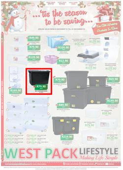 West Pack Lifestyle : Tis The Season To Be Saving (8 Dec - 31 Dec 2015), page 1