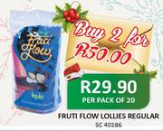 Fruti Flow Lollies Regular-Per Pack Of 20