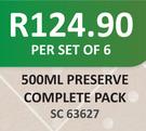 500ml Preserve Complete Pack-Per Set Of 6
