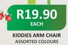 Kiddies Arm Chair Assorted Colours-Each