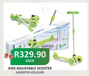 Kids Adjustable Scooter Assorted Colours-Each
