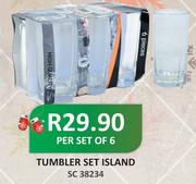 Tumbler Set Island-Per Set Of 6