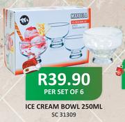 Ice Cream Bowl Per Set Of 6-250ml