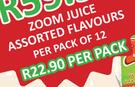 Zoom Juice Assorted-12 Per Pack