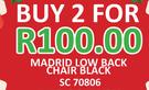 Madrid Low Back Chair Black SC70806-For 2