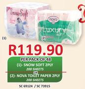 Nove Toilet Paper 2 Ply-200 Sheets