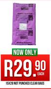 Not Punched Clear Bags 15 x 28-Each