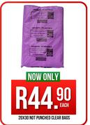 Not Punched Clear Bags 20 x 30-Each