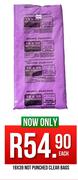 Not Punched Clear Bags-19 x 39