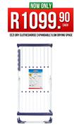 Retractaline Eezi Dry Clothes Horse Expandable 9.5m Drying Space-Each